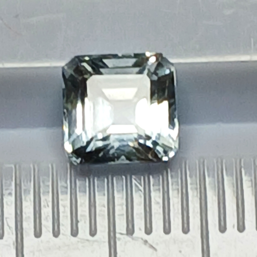 Princess Cut Aquamarine Gemstone 6mm